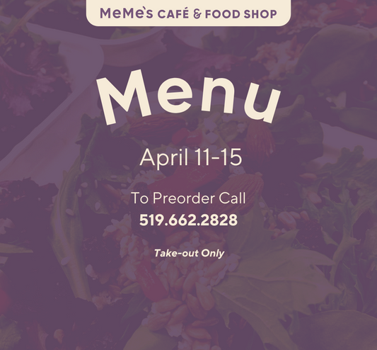 April 11-15: Menu