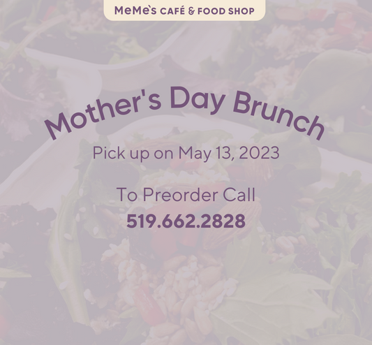 Mother's Day Menu