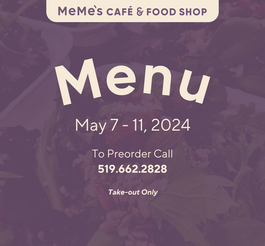 May 7 - 11: Menu + Preorder: Mother's Day Brunch