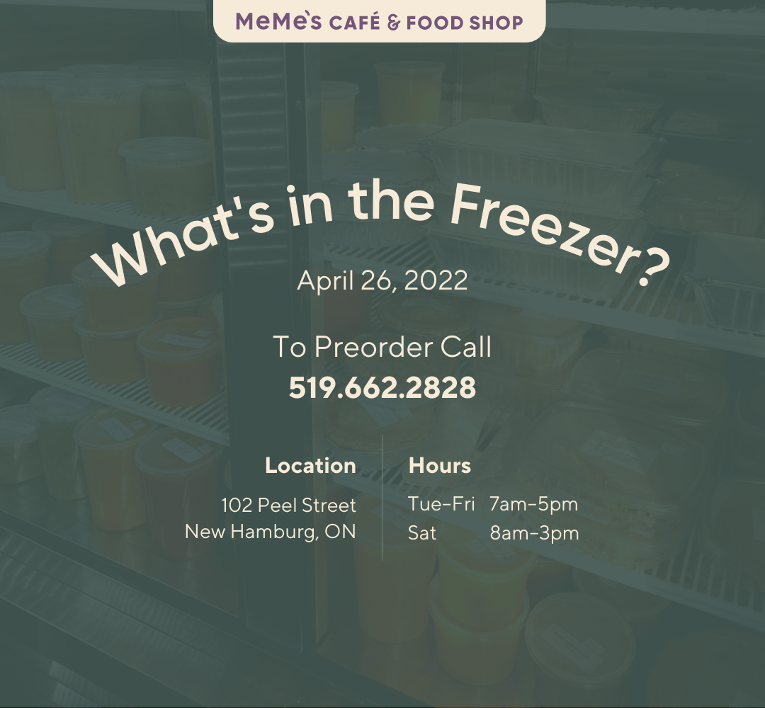 April 25: What's in the Freezer?
