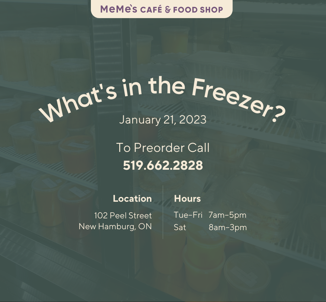 January 21: What's in the Freezer?