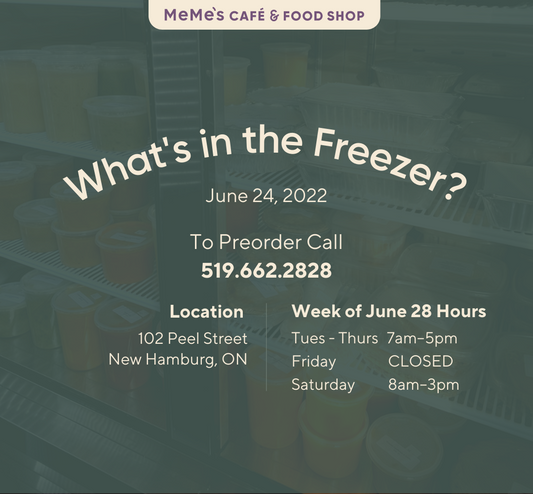 June 24: What's in the Freezer?