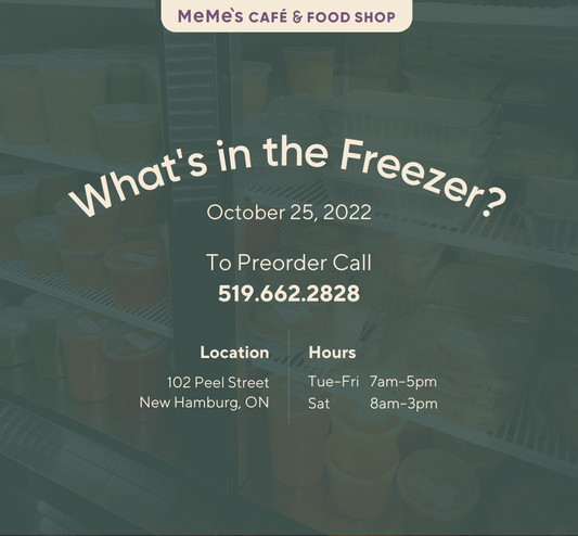 October 25: What's in the Freezer?