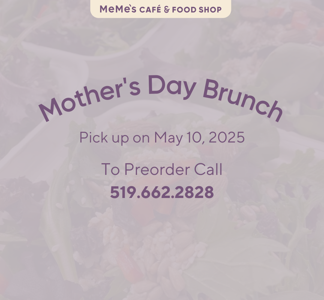 Mother’s Day Menu