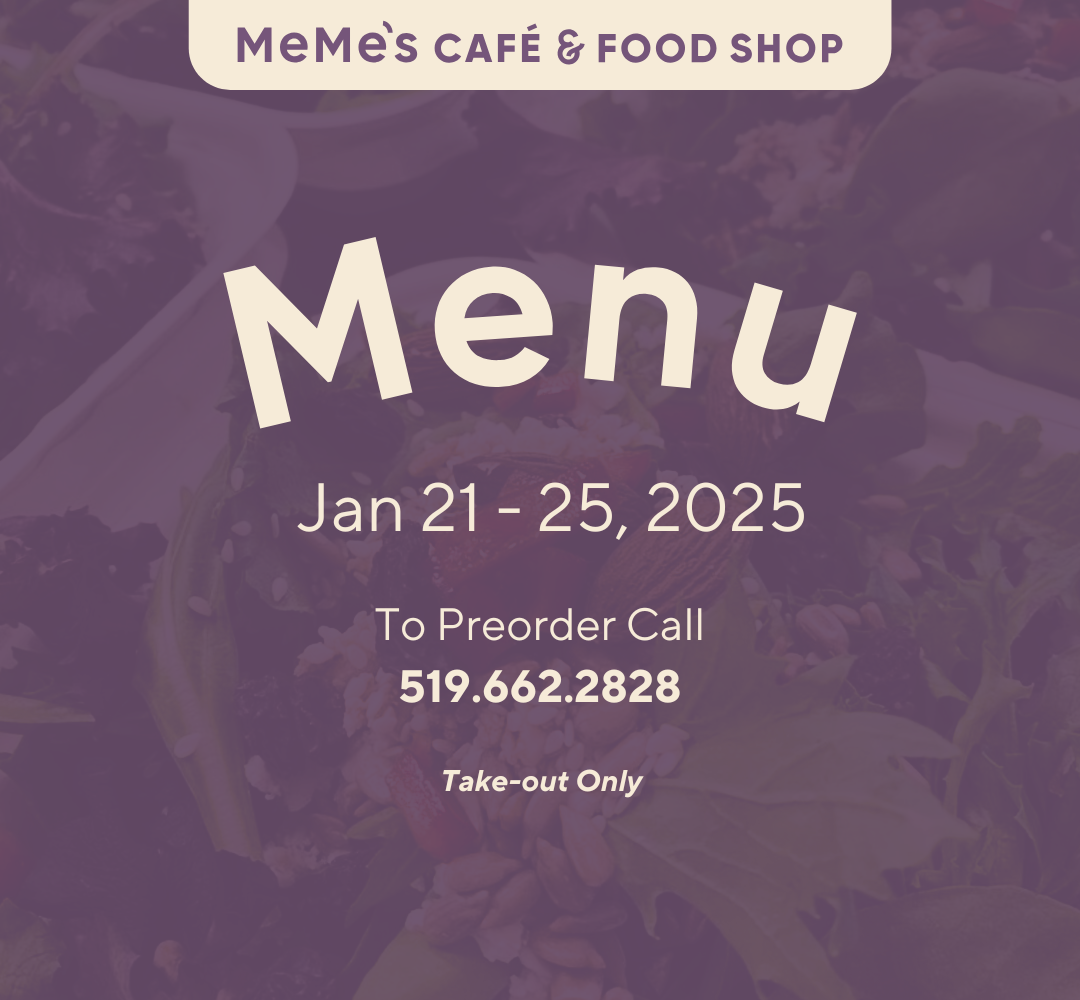 Jan 21 - 25: Menu