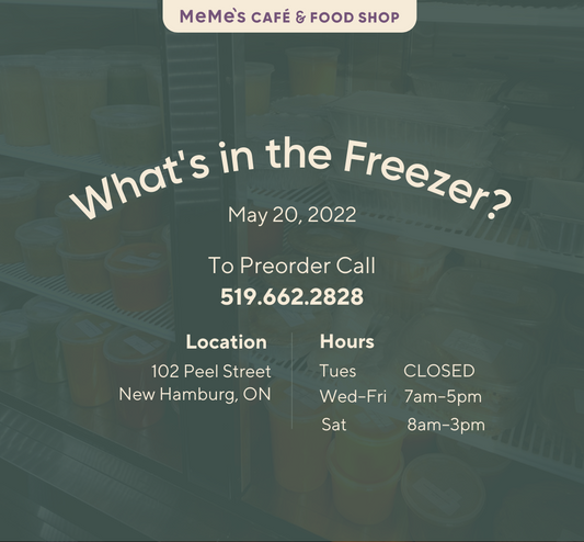 May 20: What's in the Freezer?