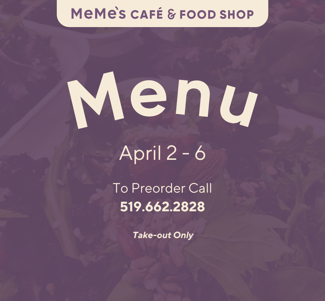 April 2 - 6: Menu