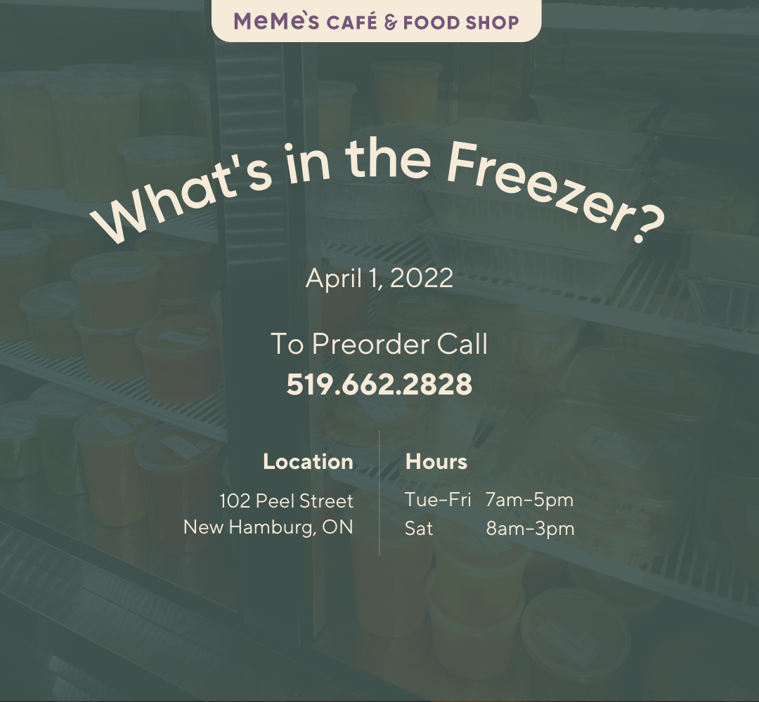 April 1: What's in the Freezer?